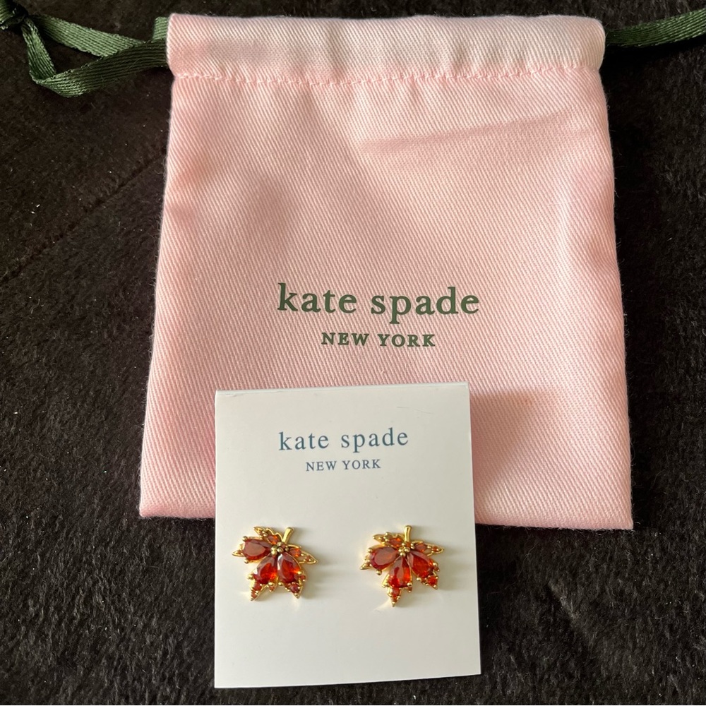 Kate Spade Maple Leaf earrings